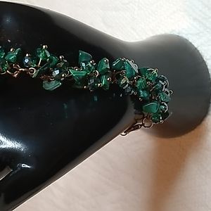 Malachite bracelet gorgeous and one of a kind.